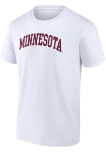 Minnesota Golden Gophers Arch Name Short Sleeve T Shirt - White