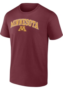 Minnesota Golden Gophers Arch Logo Short Sleeve T Shirt - Maroon