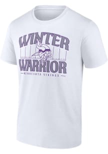 Minnesota Vikings White Field of Warriors Short Sleeve T Shirt