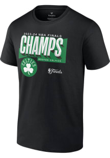 Boston Celtics Black 2024 Finals Champions Locker Room Pick and Roll Short Sleeve T Shirt
