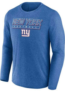 New York Giants Blue Fundamentals Long Sleeve T-Shirt