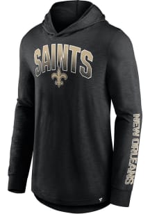 New Orleans Saints Mens Black Iconic Cotton Slub Fashion Hood