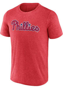 Philadelphia Phillies Red Fundamental Short Sleeve T Shirt