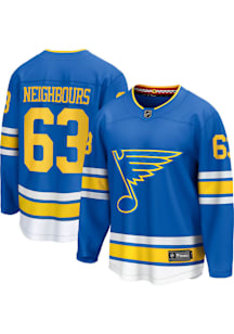Jake Neighbours St Louis Blues Mens Blue Home Hockey Jersey