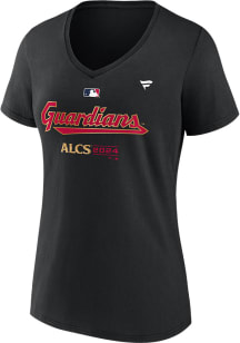 Cleveland Guardians Womens  2024  Divisional Series Champs Locker Room Short Sleeve T-Shirt