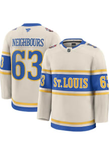 Jake Neighbours St Louis Blues Mens Ivory 24 WINTER CLASSIC Hockey Jersey