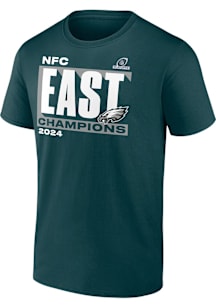 Philadelphia Eagles Midnight Green 2024 Division Champions Short Sleeve T Shirt