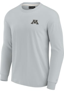 Mens Grey Minnesota Golden Gophers Signature Tee