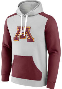 Mens Grey Minnesota Golden Gophers Co Hooded Sweatshirt