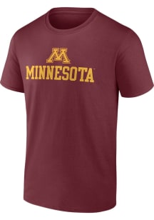 Minnesota Golden Gophers Team Lockup Short Sleeve T Shirt - Maroon