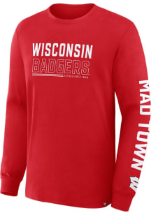 Mens Red Wisconsin Badgers Legacy Tee