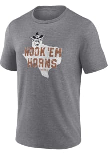 Texas Longhorns Grey Elite Impact Short Sleeve Fashion T Shirt