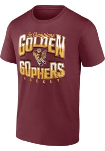 Minnesota Golden Gophers Power Drive Short Sleeve T Shirt - Maroon