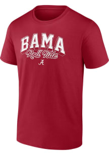Alabama Crimson Tide Cardinal Power Drive Short Sleeve T Shirt