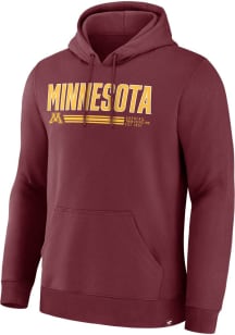 Mens Maroon Minnesota Golden Gophers Legacy Long Sleeve Fashion Hood
