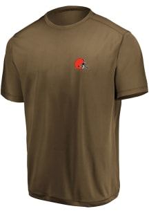 Cleveland Browns Brown Micro Logo Short Sleeve T Shirt