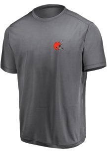 Cleveland Browns Grey Micro Logo Short Sleeve T Shirt