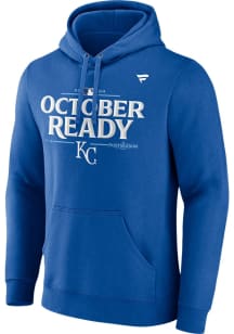 Kansas City Royals Mens Blue 2024 Playoff Participant Locker Room Long Sleeve Hoodie