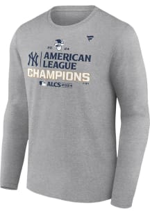 New York Yankees Grey 2024 ALCS Champs LR Long Sleeve T Shirt