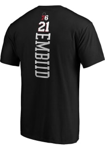 Joel Embiid Philadelphia 76ers Black Playmaker Short Sleeve Player T Shirt