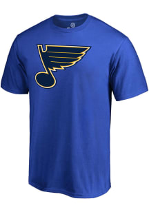 St Louis Blues Blue Primary Logo Short Sleeve T Shirt