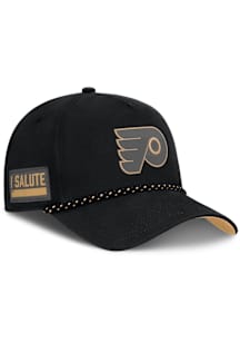 Philadelphia Flyers 2025 Salute to Service A-Frame Adjustable Hat - Black