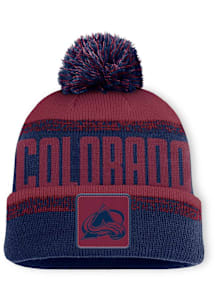 Colorado Avalanche Maroon Thrive Cuff Pom Mens Knit Hat