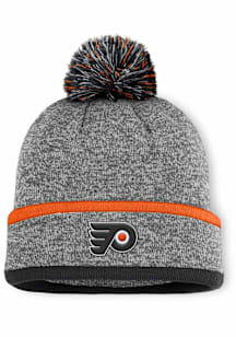 Philadelphia Flyers Grey Meridian Cuff Pom Mens Knit Hat