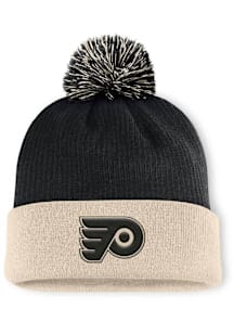Philadelphia Flyers Grey Original Six Goalie Cuff Pom Mens Knit Hat