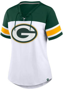 Green Bay Packers Womens Athena Fashion Football Jersey - White