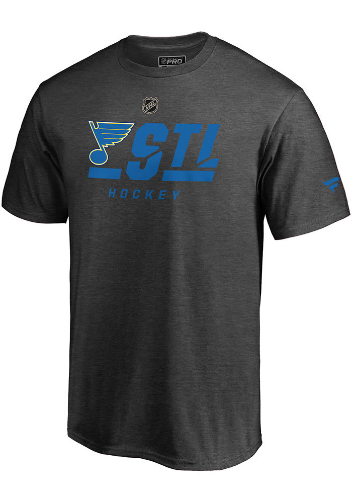 St Louis Blues Blue Tricode W Logo Long Sleeve T Shirt