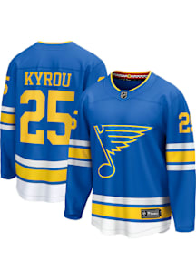 Jordan Kyrou St Louis Blues Mens Blue Home Hockey Jersey
