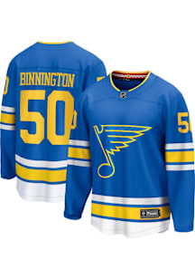 Jordan Binnington St Louis Blues Mens Blue Home Hockey Jersey