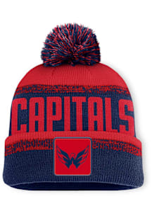 Washington Capitals Red Thrive Cuff Pom Mens Knit Hat