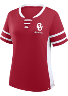 Oklahoma Sooners Womens Be Fearless Fashion Football Jersey - Crimson