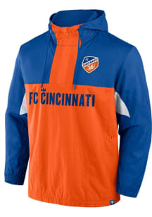 FC Cincinnati Mens Blue Free Kick Pullover Jackets
