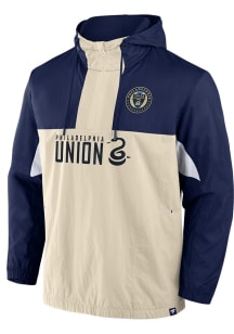 Philadelphia Union Mens Navy Blue Free Kick Pullover Jackets