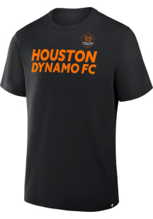 Houston Dynamo Black Legacy Wordmark Short Sleeve T Shirt