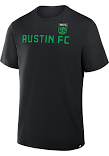Austin FC Black Legacy Wordmark Short Sleeve T Shirt