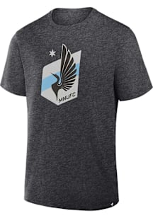 Minnesota United FC Charcoal Legacy Crest Short Sleeve T Shirt