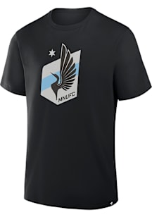 Minnesota United FC Black Legacy Crest Short Sleeve T Shirt