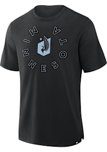 Minnesota United FC Black Stadium Slub Short Sleeve Fashion T Shirt