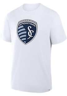 Sporting Kansas City White Legacy Crest Short Sleeve T Shirt