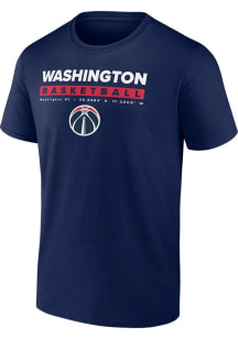 Washington Wizards Navy Blue Component Short Sleeve T Shirt