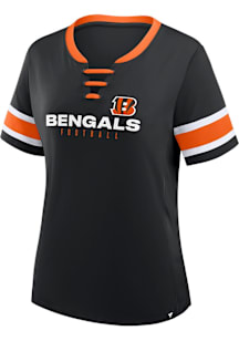 Cincinnati Bengals Womens Draw Play Fashion Football Jersey - Black