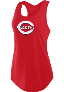 Cincinnati Reds Womens Red Clubhouse Tank Top