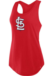 St Louis Cardinals Womens Red Clubhouse Tank Top