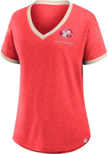 Cincinnati Reds Womens Red Hometown Short Sleeve T-Shirt
