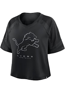 Detroit Lions Womens Black Cornerback Short Sleeve T-Shirt