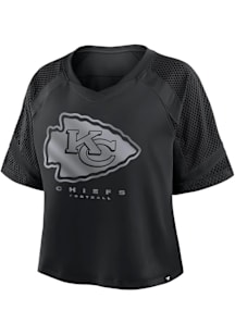 Kansas City Chiefs Womens Black Cornerback Short Sleeve T-Shirt
